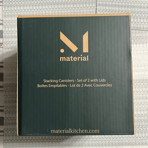 The material glass canisters - Picture 1 of 6